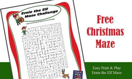 Free Printable Maze for Christmas Holiday Season